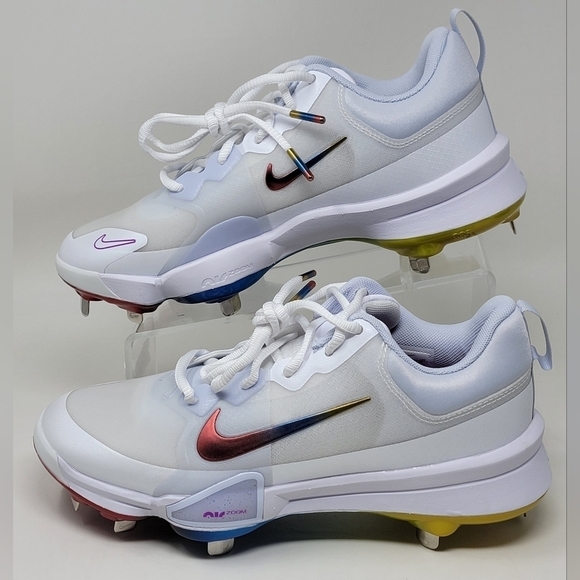 Nike Force Zoom Trout 9 Pro Metal Men\'s Size 7 Baseball Cleats FB2907-106 New main image 4